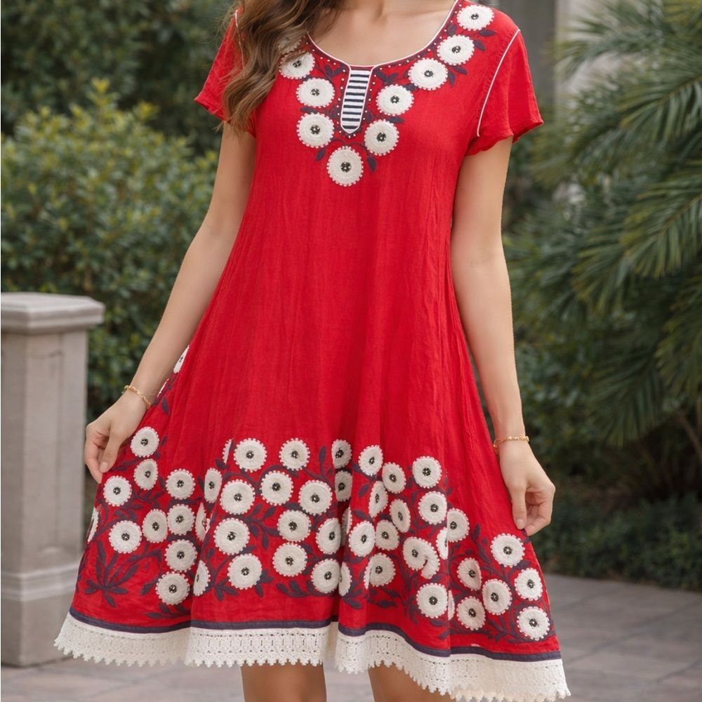 Spectacular Red Embellished Dress